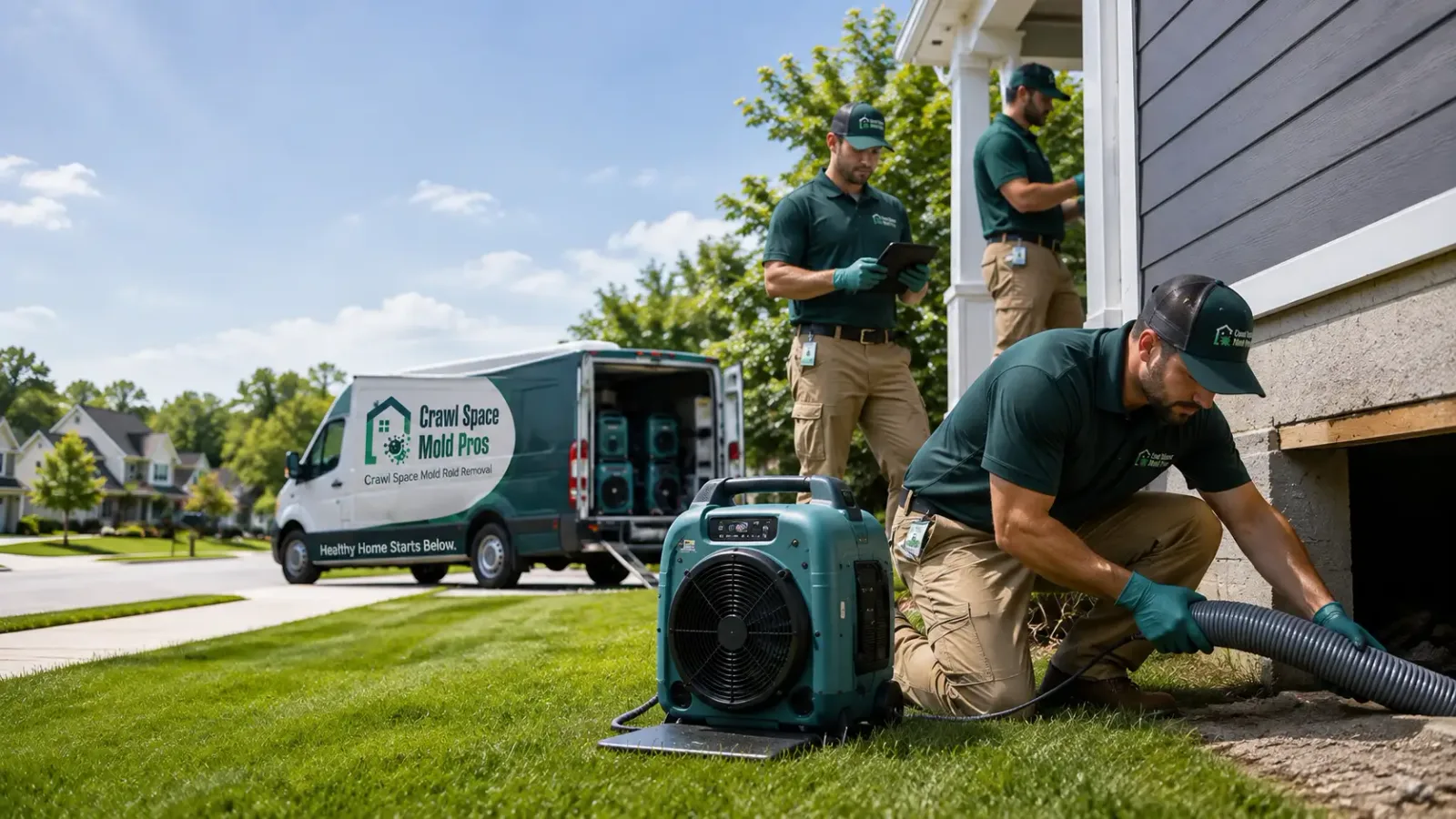 Crawl Space Mold Removal in Minneola, KS